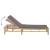 Sezlong cu perne 55x199x30 cm bambus GartenMobel Dekor
