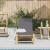 Sezlong cu perne 55x199x30 cm bambus GartenMobel Dekor