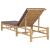 Sezlong cu perne 55x199x30 cm bambus GartenMobel Dekor