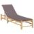 Sezlong cu perne 55x199x30 cm bambus GartenMobel Dekor