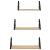 Set rafturi de perete, 3 buc., stejar sonoma, lemn prelucrat GartenMobel Dekor