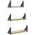 Set rafturi de perete, 3 buc., stejar sonoma, lemn prelucrat GartenMobel Dekor