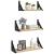 Set rafturi de perete, 3 buc., stejar sonoma, lemn prelucrat GartenMobel Dekor