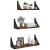 Set rafturi de perete, 3 buc., stejar fumuriu, lemn GartenMobel Dekor