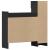 Pantofar, negru, 100,5x28x100 cm, lemn prelucrat GartenMobel Dekor