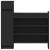 Pantofar, negru, 100,5x28x100 cm, lemn prelucrat GartenMobel Dekor