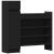 Pantofar, negru, 100,5x28x100 cm, lemn prelucrat GartenMobel Dekor