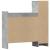 Pantofar, gri beton, 100,5x28x100 cm, lemn prelucrat GartenMobel Dekor