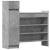 Pantofar, gri beton, 100,5x28x100 cm, lemn prelucrat GartenMobel Dekor