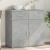 Servantă, gri beton, 79x38x80 cm, lemn compozit GartenMobel Dekor