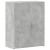 Fișet, gri beton, 60x32x77,5 cm, lemn prelucrat GartenMobel Dekor