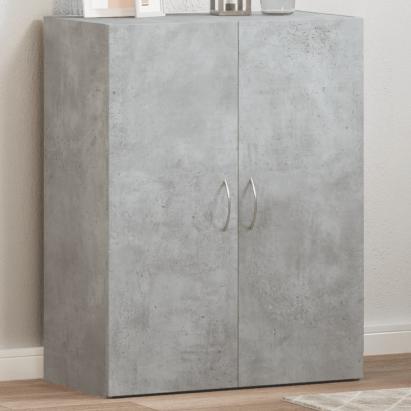Fișet, gri beton, 60x32x77,5 cm, lemn prelucrat GartenMobel Dekor
