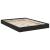Cadru de pat, negru, 140x200 cm, lemn prelucrat GartenMobel Dekor