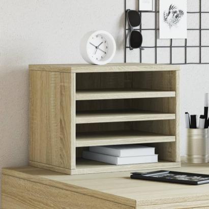 Organizator birou, stejar sonoma, 36x26x29,5 cm lemn prelucrat GartenMobel Dekor