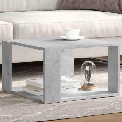 Măsuță de cafea, gri beton, 51,5x51,5x30 cm, lemn prelucrat GartenMobel Dekor