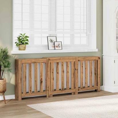 Mască pentru calorifer stejar artizanal 205x21,5x83,5 cm lemn GartenMobel Dekor