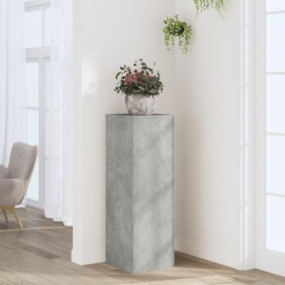 Suport de plante, gri beton, 33x33x100 cm, lemn prelucrat GartenMobel Dekor