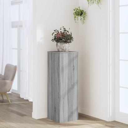 Suport de plante, sonoma gri, 33x33x100 cm, lemn prelucrat GartenMobel Dekor
