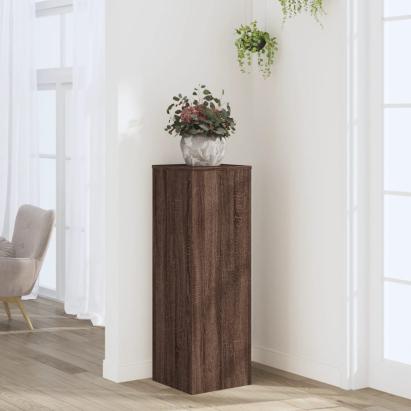Suport de plante, stejar maro, 33x33x100 cm, lemn prelucrat GartenMobel Dekor