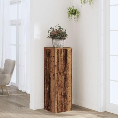 Suport de plante, lemn vechi, 33x33x100 cm, lemn prelucrat GartenMobel Dekor