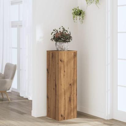 Suport de plante stejar artizanal, 33x33x100 cm, lemn prelucrat GartenMobel Dekor