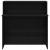 Birou de recepție negru 100x50x103,5 cm Lemn prelucrat GartenMobel Dekor