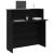 Birou de recepție negru 100x50x103,5 cm Lemn prelucrat GartenMobel Dekor
