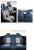 Huse auto premium 5 locuri Carguard Deluxe piele ecologică perforată și textil - albastru - alb Best CarHome