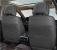 Huse auto premium 5 locuri Carguard Deluxe piele ecologică perforată și textil - negru - alb Best CarHome