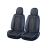 Huse auto premium 5 locuri Carguard Deluxe piele ecologică perforată - albastru inchis - negru Best CarHome