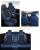 Huse auto premium 5 locuri Carguard Deluxe piele ecologică perforată - albastru inchis - negru Best CarHome