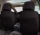 Huse auto premium 5 locuri Carguard Deluxe piele ecologică perforată - negru - alb Best CarHome