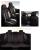 Huse auto premium 5 locuri Carguard Deluxe piele ecologică perforată - negru - alb Best CarHome