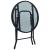 Set mobilier bistro, 3 piese, negru, oțel GartenMobel Dekor