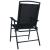 Set mobilier bistro, 3 piese, negru, oțel GartenMobel Dekor