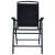 Set mobilier bistro, 3 piese, negru, oțel GartenMobel Dekor