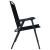 Set mobilier bistro, 3 piese, negru, oțel GartenMobel Dekor