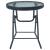 Set mobilier bistro, 3 piese, negru, oțel GartenMobel Dekor