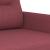 Set canapea cu perne, 4 piese, roșu vin, material textil GartenMobel Dekor