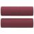 Set canapea cu perne, 3 piese, roșu vin, material textil GartenMobel Dekor