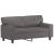 Set de canapele cu perne, 2 piese, gri, piele ecologică GartenMobel Dekor