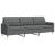 Set de canapele cu perne, 2 piese, gri închis, material textil GartenMobel Dekor