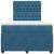 Pat box spring cu saltea, albastru închis, 120x200 cm, catifea GartenMobel Dekor
