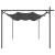 Pergola cu acoperiș retractabil, antracit, 395x292x230 cm GartenMobel Dekor