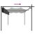 Pergola cu acoperiș retractabil, antracit, 395x292x230 cm GartenMobel Dekor