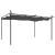 Pergola cu acoperiș retractabil, antracit, 395x292x230 cm GartenMobel Dekor