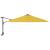 Umbrelă de soare montată pe perete, cu LED-uri, galben, 290 cm GartenMobel Dekor
