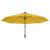 Umbrelă de soare montată pe perete, cu LED-uri, galben, 290 cm GartenMobel Dekor