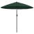 Umbrelă de soare de exterior, stâlp aluminiu, verde, 270 cm GartenMobel Dekor