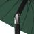 Umbrelă de soare de exterior, stâlp aluminiu, verde, 270 cm GartenMobel Dekor